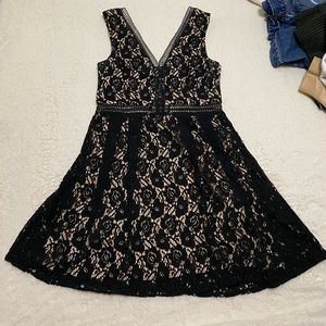 Black lace dress